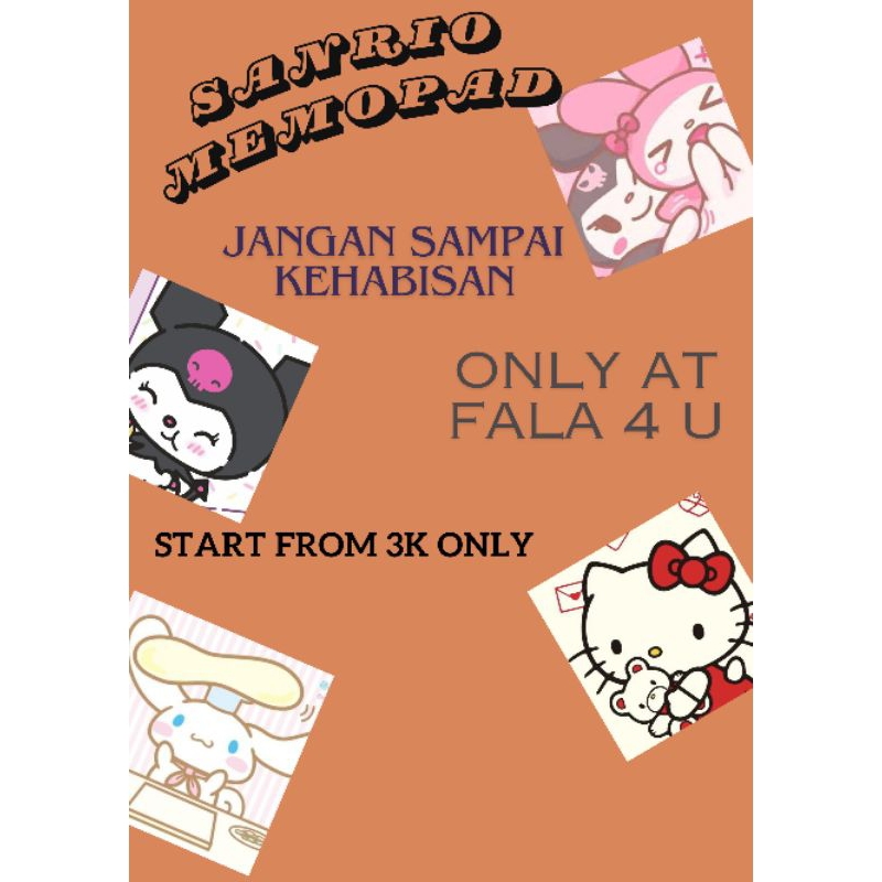 

Memopad sanrio