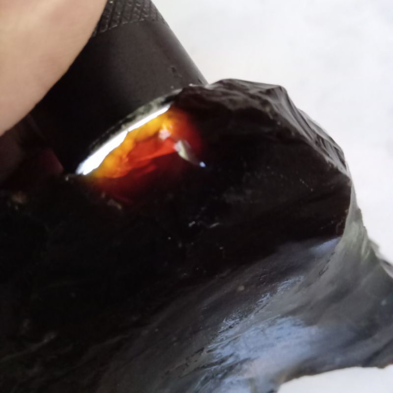Original Bahan Batu Super Kecubung Wulung ASLI Baturaja