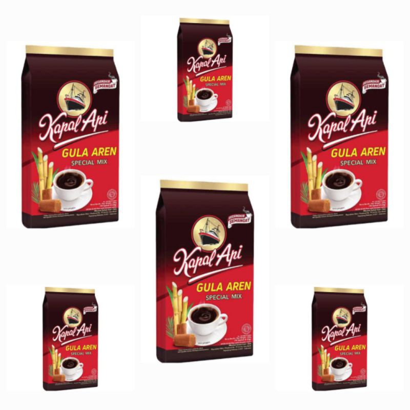 

Kapal Api Kopi Bubuk Gula Aren Special Mix 10 Sachet x 23 Gr