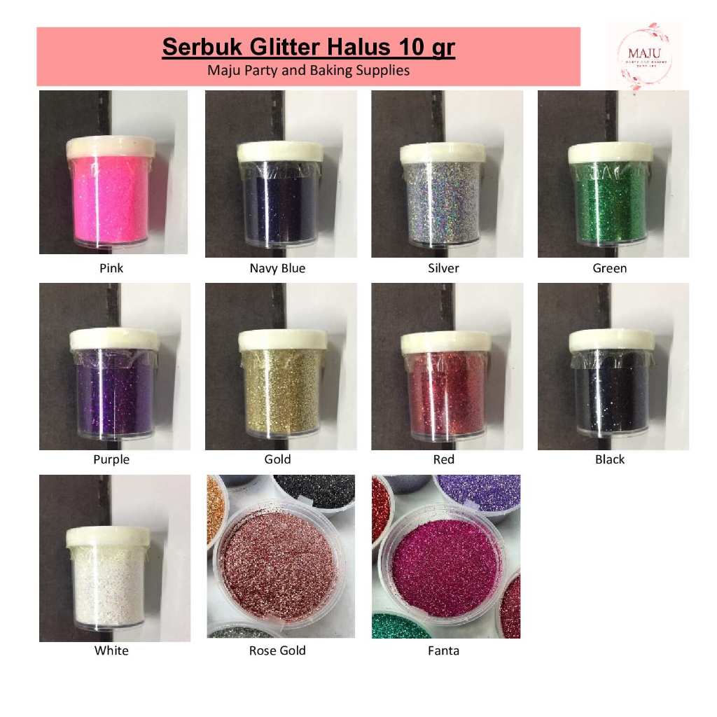 Serbuk Glitter Halus / Glitter Bubuk Pelangi 10 grSerbuk Glitter Halus / Glitter Bubuk Pelangi 10 gr