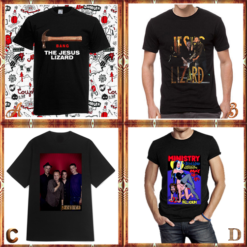 Kaos Vintage The Jesus Lizard Tshirt 100% Cotton