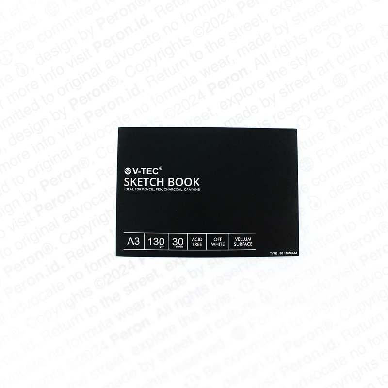 

V-TEC SKETCHBOOK - 30 SHEETS (130GSM) VELLUM SURFACE