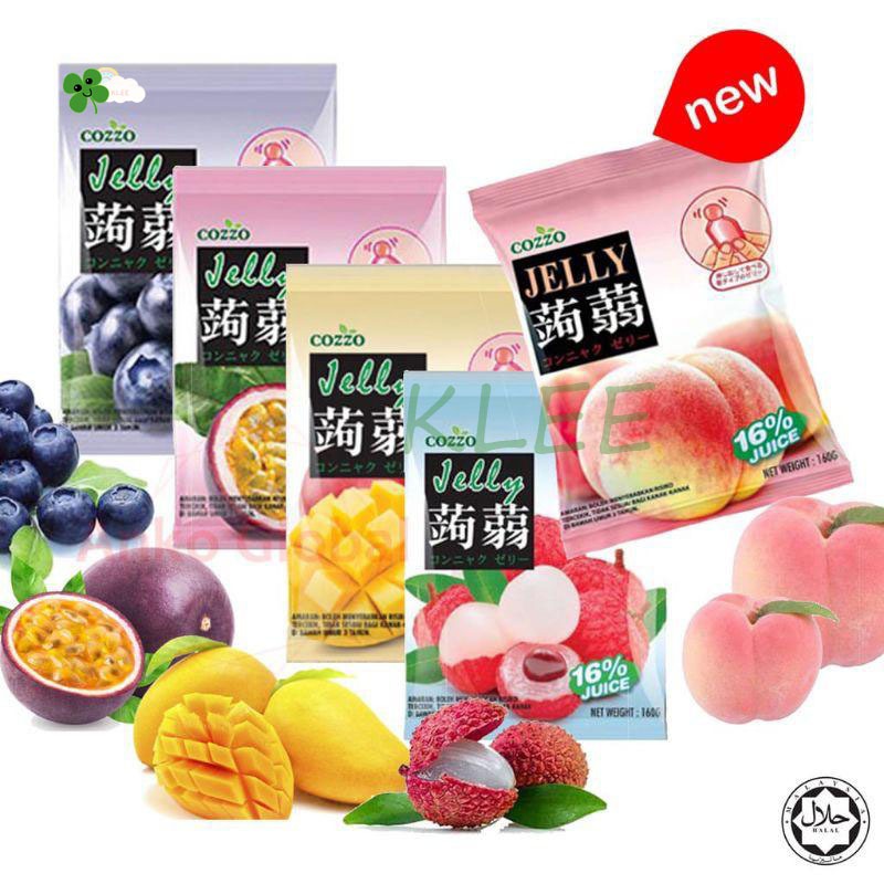 

Cozzo Konyaku Jelly - Cozzo Zero Fat Jelly Pouch 160gr (8x20gr) - Cemilan Jelly Import Enak - Cozzo Jelly Sticks Assorted 蒟蒻