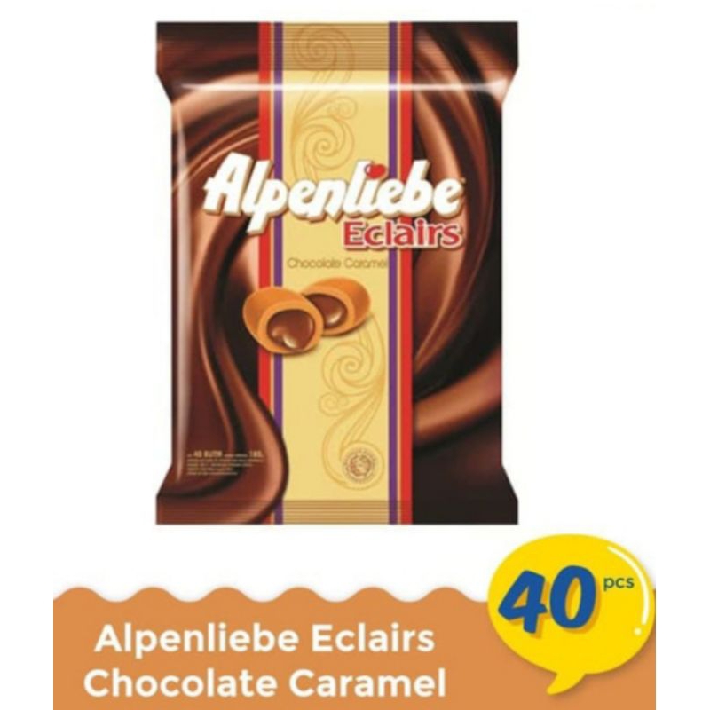 

Alpenliebe Eclairs Chocolate Caramel 126/144 g