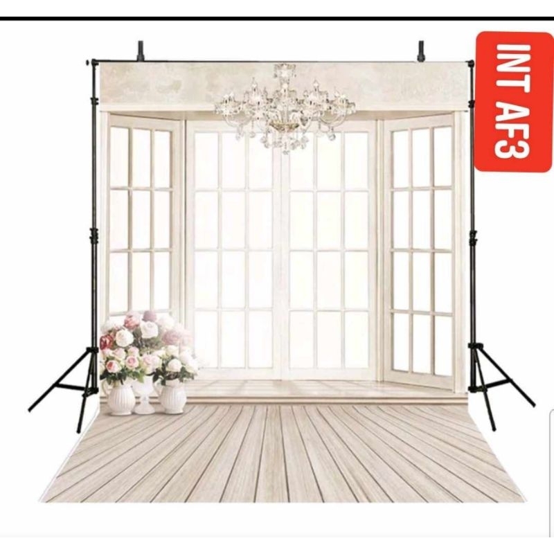 3x2,5m Kain Background Interior Latar Jendela Studio Foto INT AF3