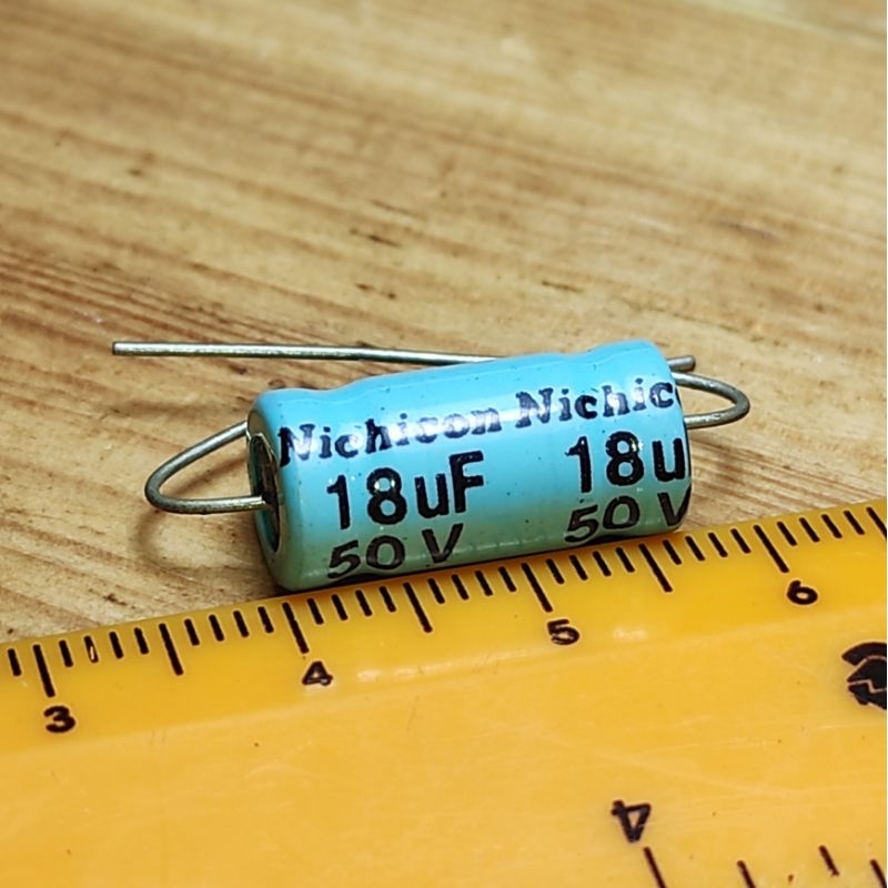 Elco 18UF - 50V NP Bipolar Original Nichicon JAPAN axial capacitor vintage capasitor audio kapasitor