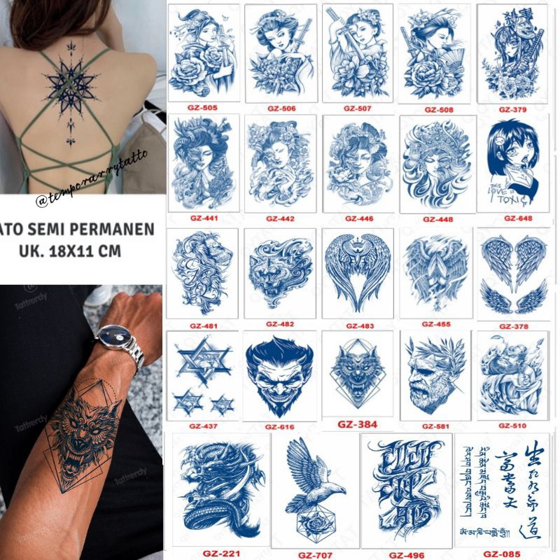 Grosir Tatto Semi Permanen Tahan lama