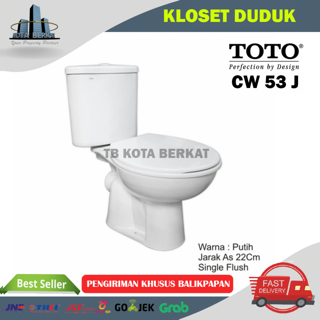 CLOSET DUDUK/ KLOSET /TOILET TOTO CW 53JW
