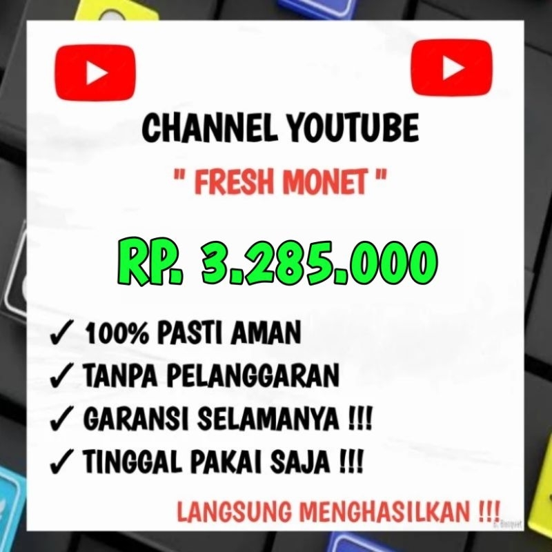 Channel Youtube Sudah Monet Sepaket Adsense