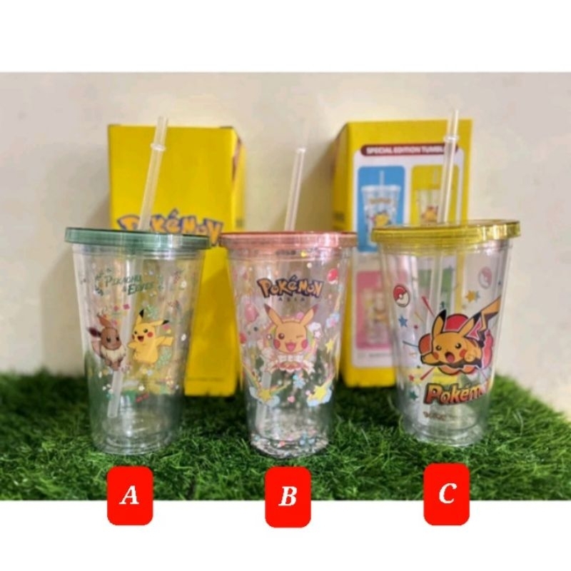 merchandise yoshinoya bantal sapi tumbler pokemon yoshinoya tumbler pikachu yoshinoya merchandise