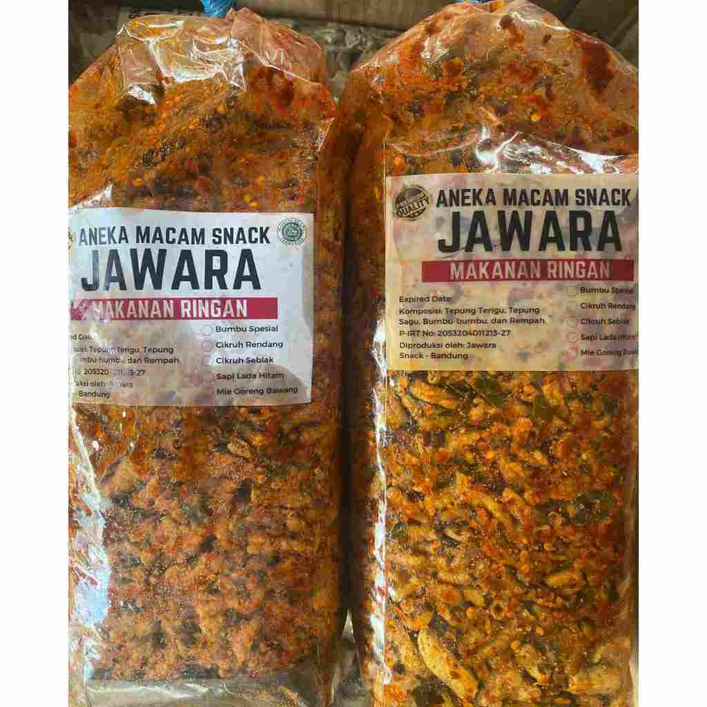 

Keripik Usus Pedas Jawara Kemasan Ball 2 kg