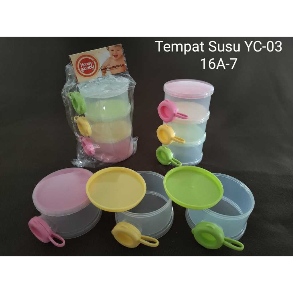 Diskont Container Susu Bayi / Container Sekat 3 / Dispenser Susu Bayi / Tempat Susu Bayi