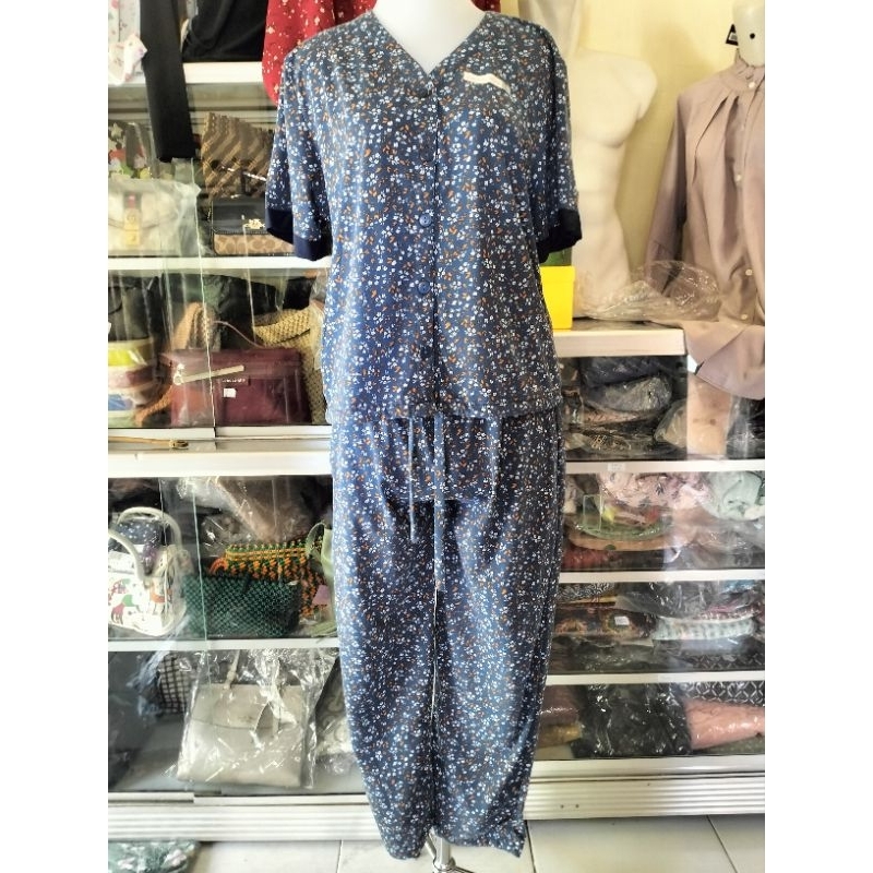 PIYAMA / BAJU TIDUR CROP WANITA TOP SERUT FOREVER SWEET