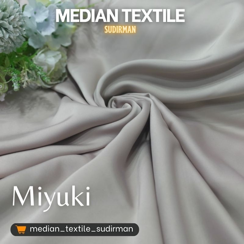 Miyuki | Kain Miyuki | Kain satin miyuki | Silk Miyuki | Satin polos | Silk polos #MEDIANSUDIRMAN