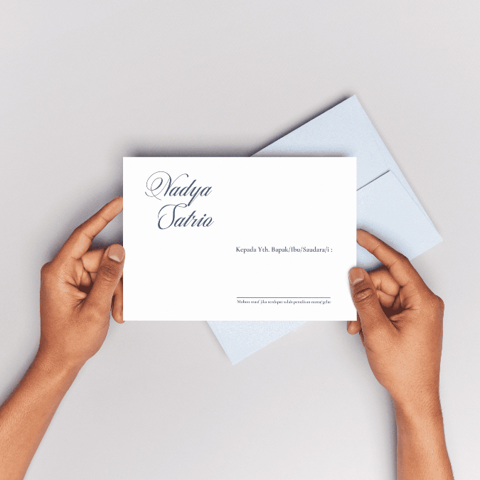 

Undangan Pernikahan/Ngunduh Mantu/Lamaran Softcover Uk A6 (10 x 14)