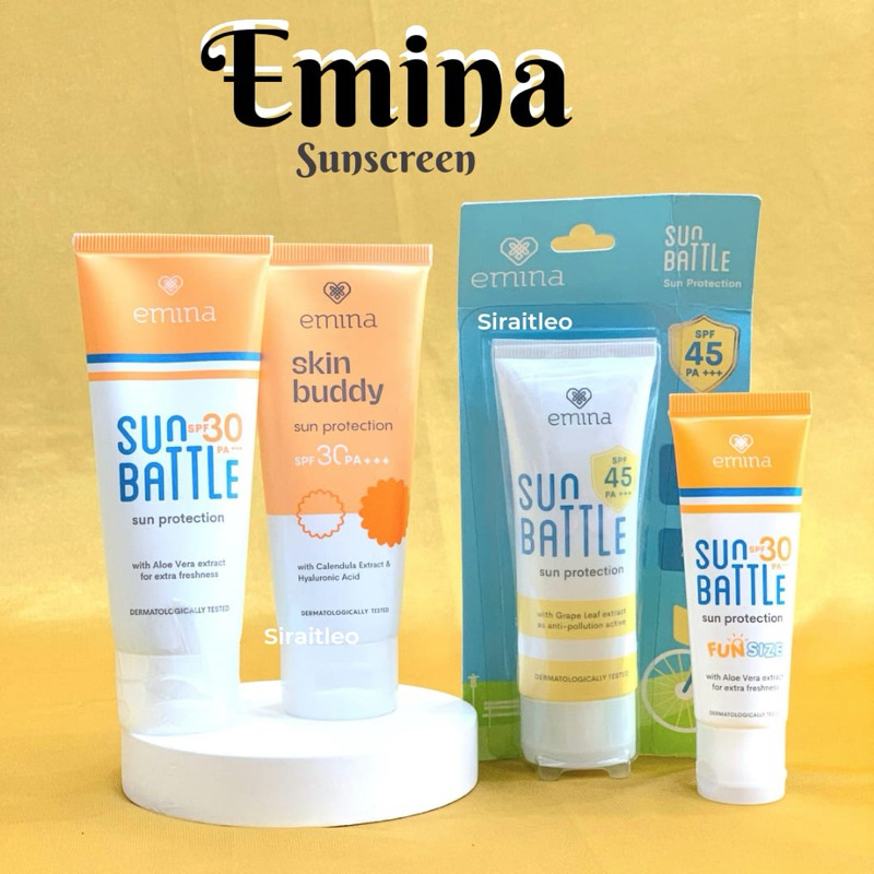 SUNSCREEN EMINA SUN BATTLE SPF 30 - SKIN BUDDY SPF 30