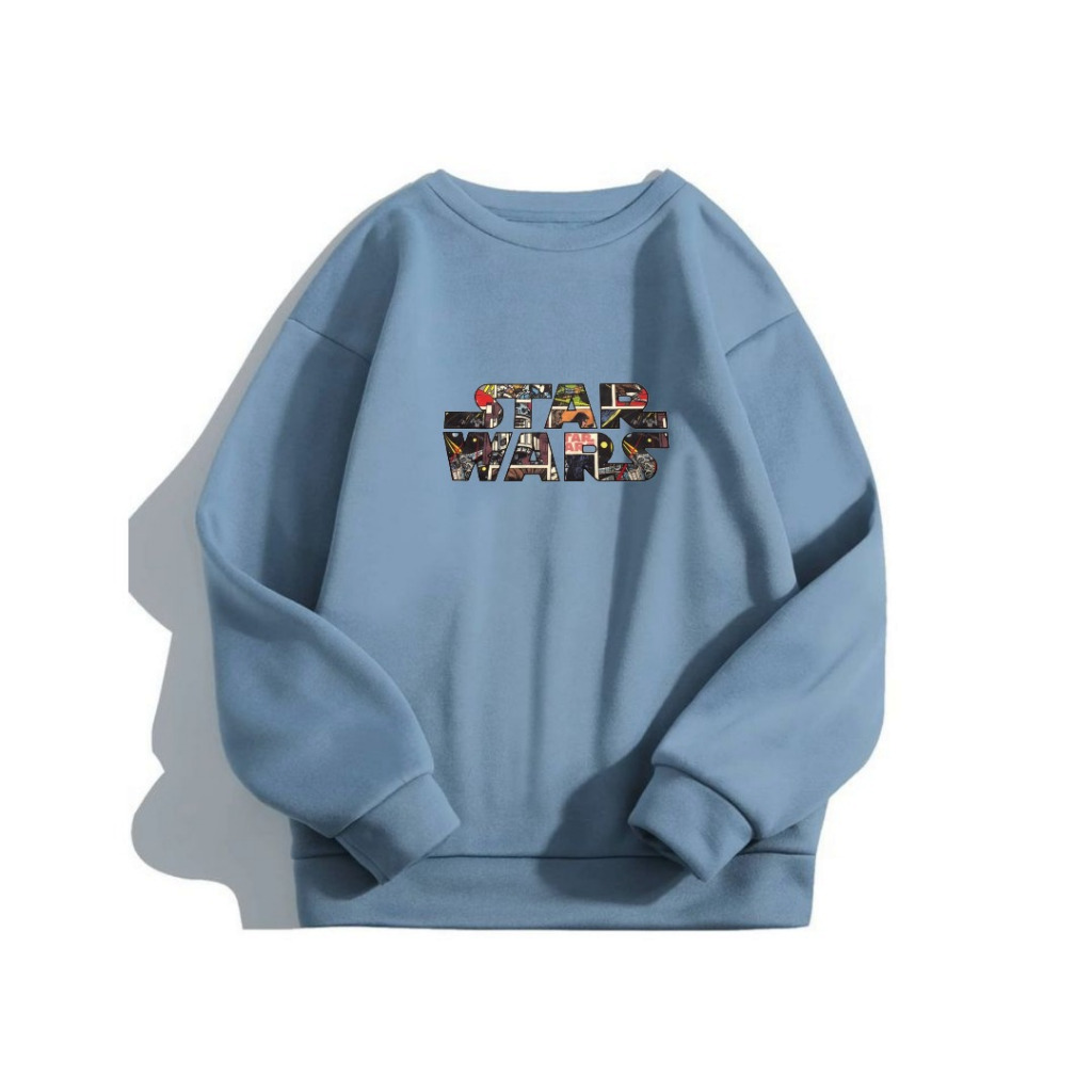 SWEATER STARWARS UNISEX FLEECE HIGH QUALITY | CN PRIA BASIC CASUAL STAR WARS MAR*VEL | CREWNECK OVER