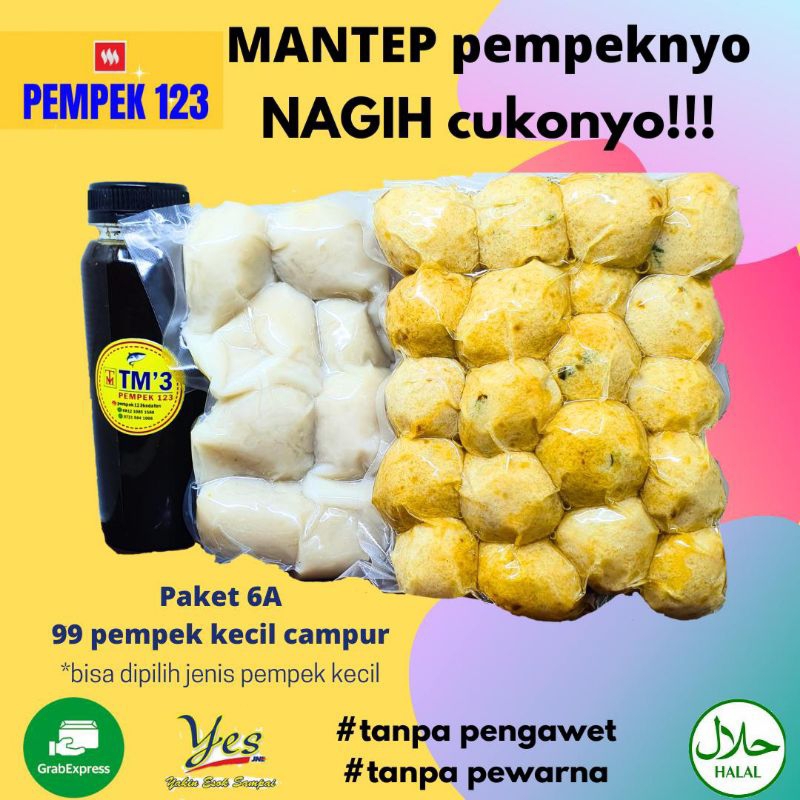 Pempek Lampung TM3 Empek Palembang Asli Frozen 123 Premium  Paket 6A Vakum