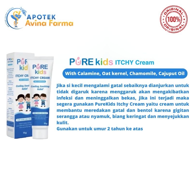 Pure Kids Itchy Cream 15g / Bayi Anak