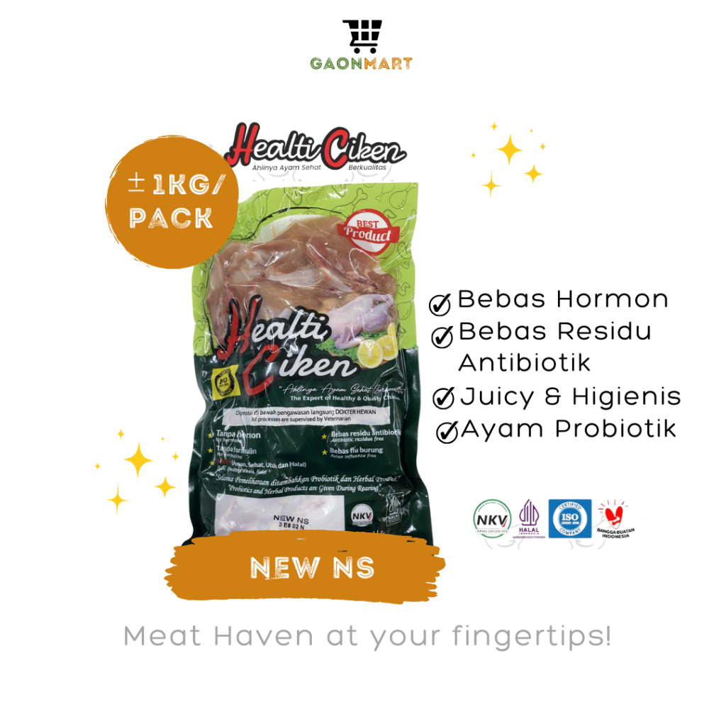 

HEALTI CIKEN HEALTHY CHICKEN AYAM SEHAT PROBIOTIK - AYAM MARINASI NON MSG 1kg