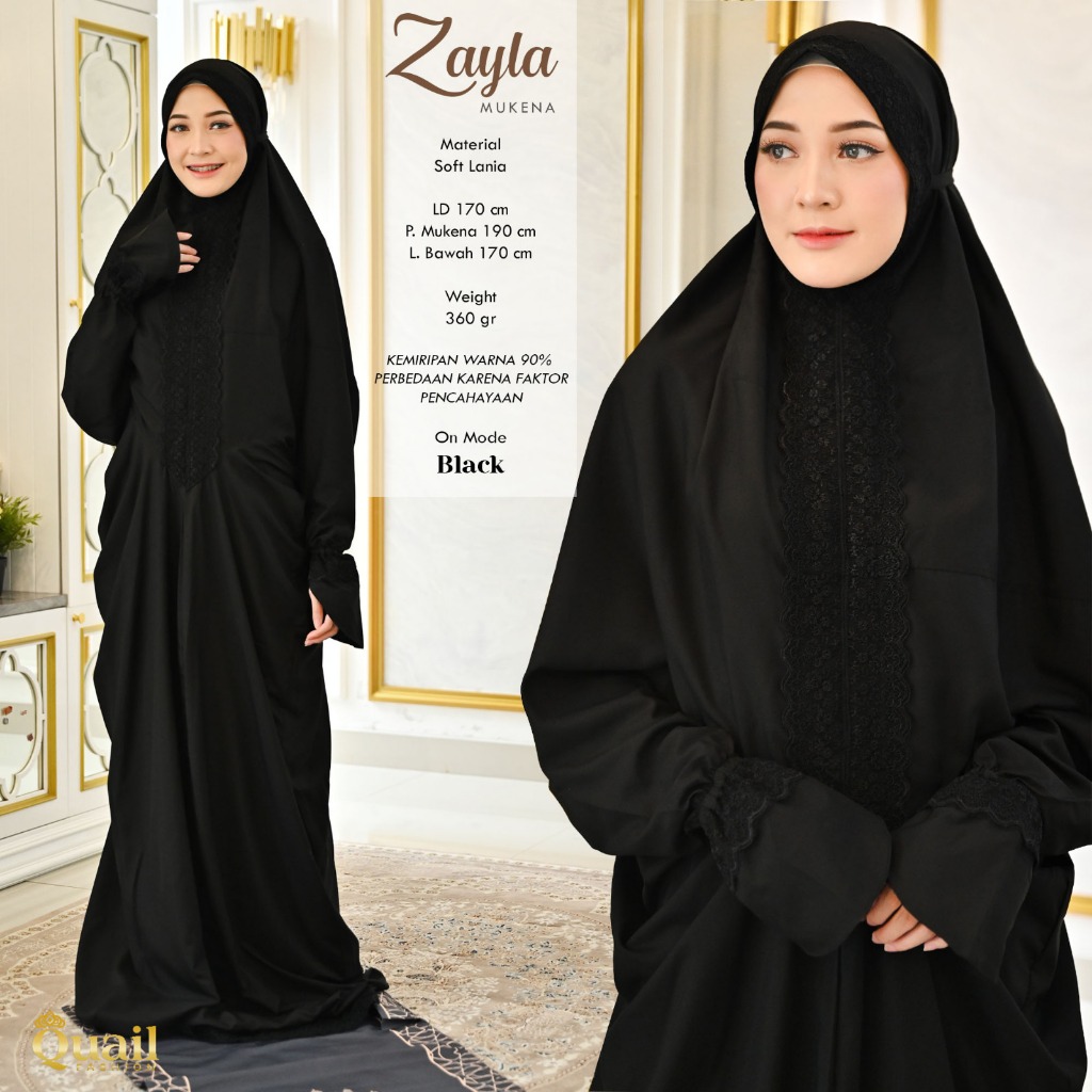 MUKENA TERUSAN ZAYLA by QUAIL HIJAB