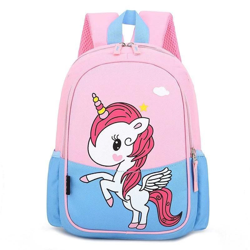 tas ransel anak sekolah tk paud gambar dtf unicorn kuda poni