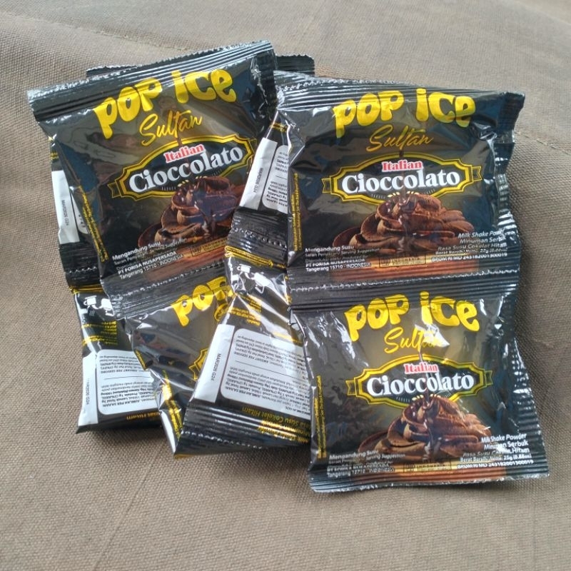 

Pop ice Sultan italian cioccolato 1 renceng isi 10 pcs