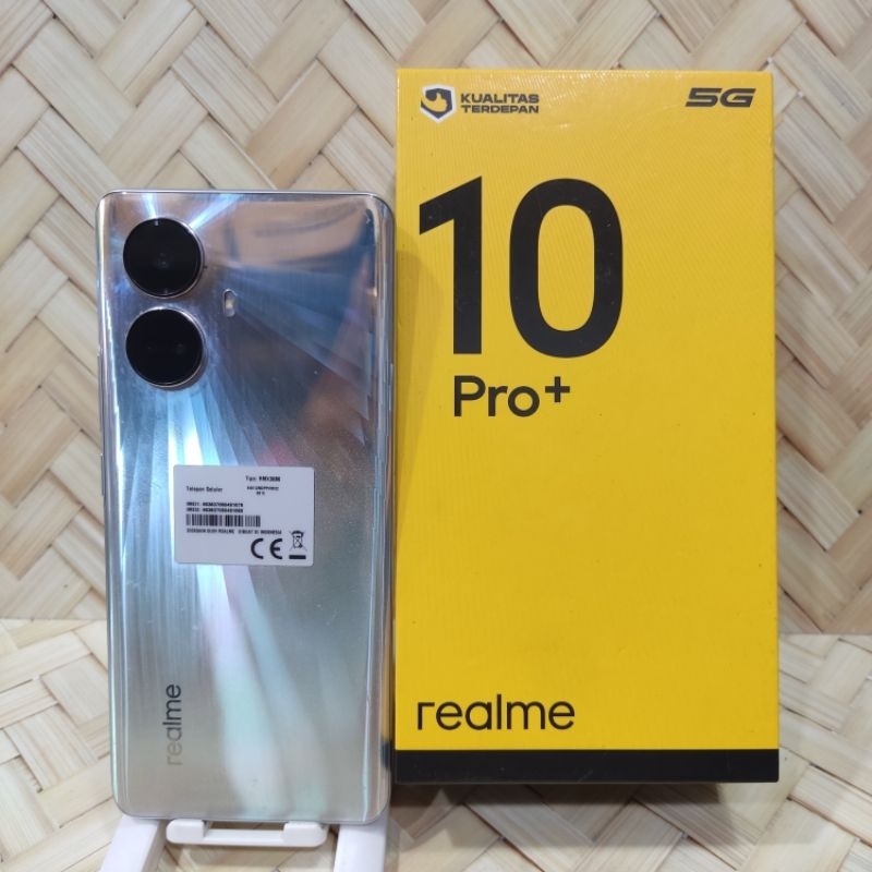 Realme 10 Pro Plus 5G 12/256GB Handphone Second Fullset