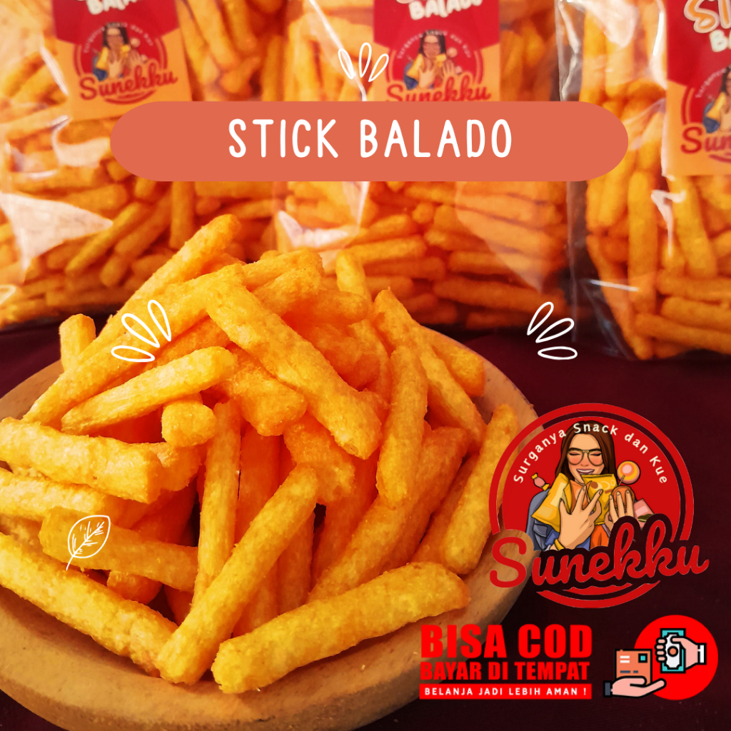 

[SUNEKKU] TES STIK BALADO 250 g / SNACK KILOAN / CEMILAN PEDAS