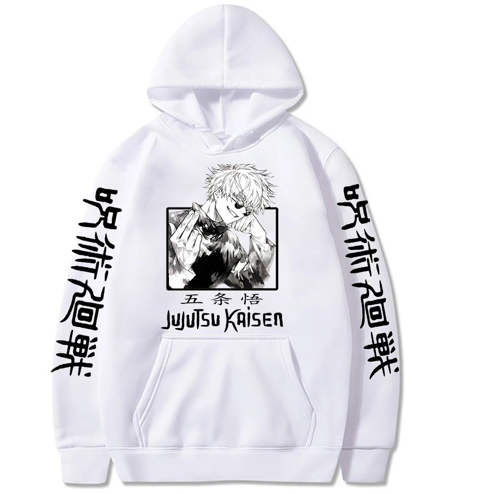 Jaket Hoodie Gojo Satoru Wibu Manga Jujutsu Kaisen Anime