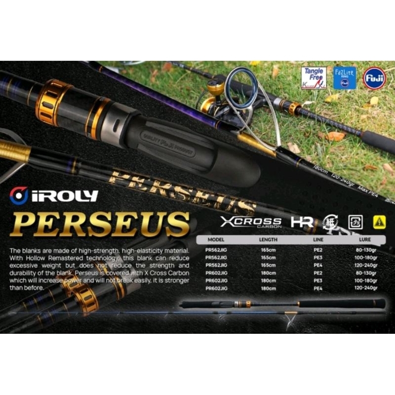 Stick joran JIG Iroly Perseus PS 562/165CM dan 602/180CM