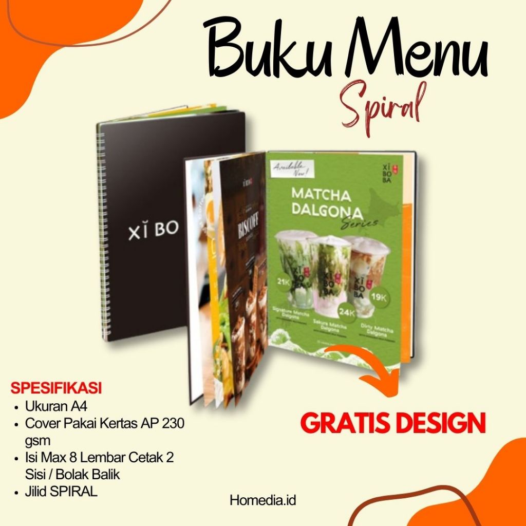 GRATIS DESAIN Cetak Buku Menu Cetak Daftar Menu Daftar Menu Custom Cetak Buku Restoran Cetak Buku Ka