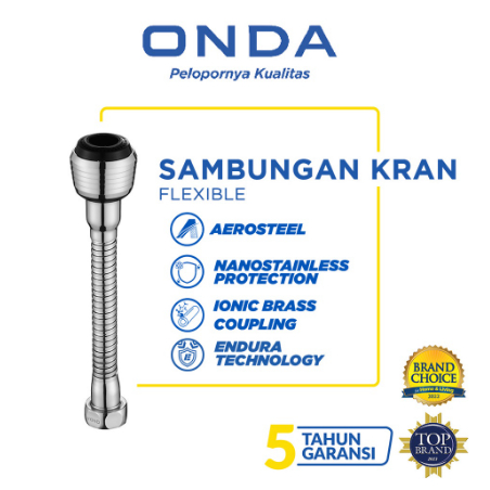 ONDA Sambungan Kran Fleksibel / Kepala Penyambung Kran Cuci Piring