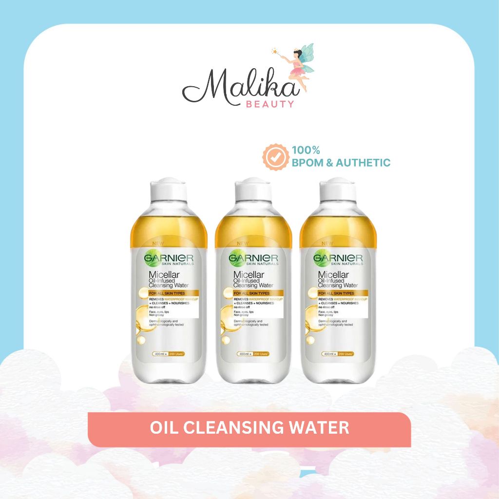 Malika Beauty | GARNIER Micellar Water | Garnier Micellar Bihase Oil Cleansing Water 400 ml | Micell