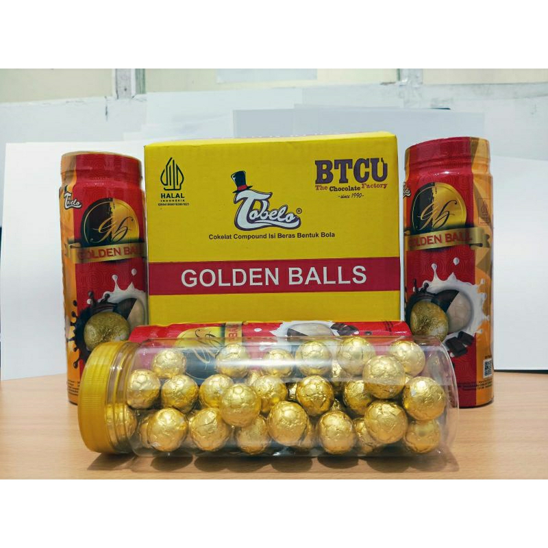 

Baruuu Cokelat Golden Ball Tobelo 1 toples isi 40biji