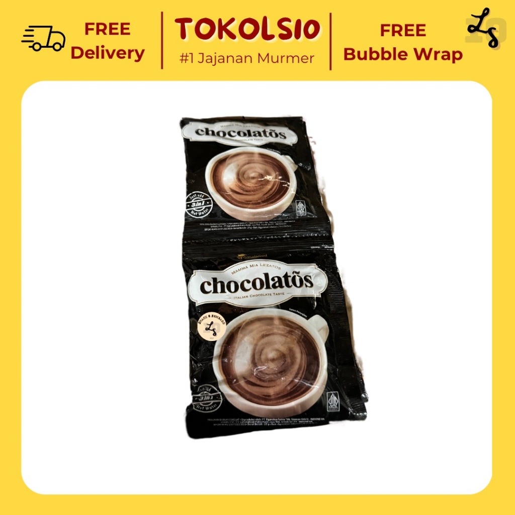 

Gery Chocolatos Drink Dark Chocolate 1 Renceng Isi 10 pcs