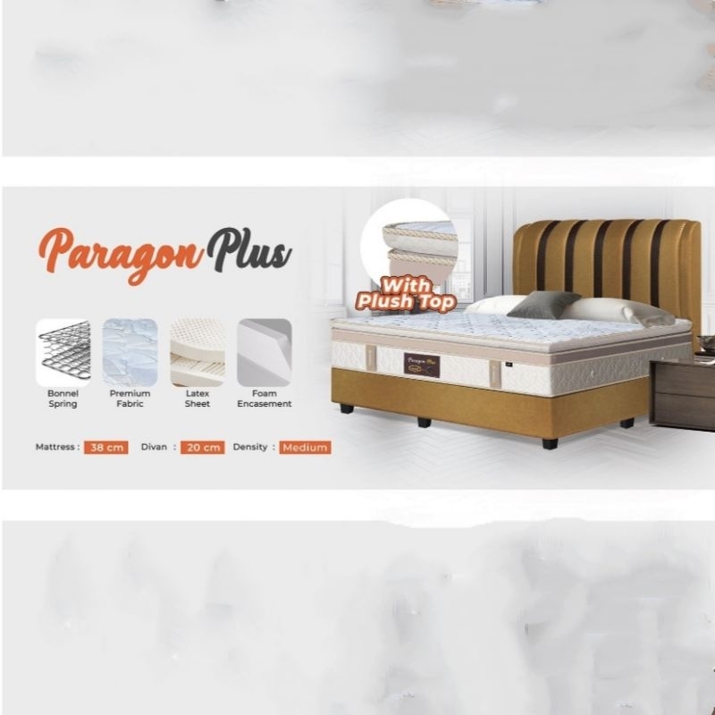 Springbed Latex Paragon Plus - Matras Pleasure Paragon 180x200 - Medan - Springbed Latex Murah