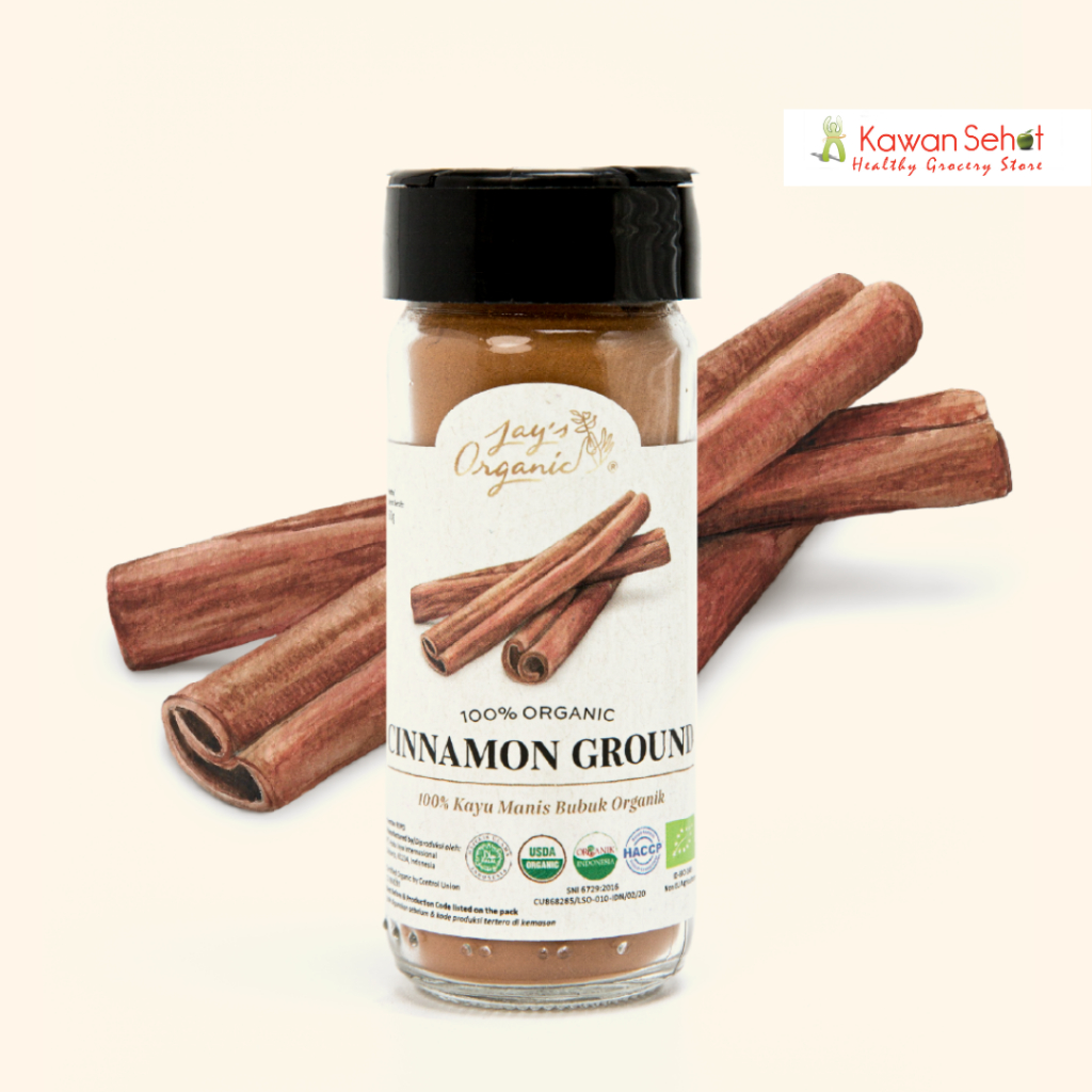 

Jay's Organic Cinnamon Ground | Jays Kayu Manis Bubuk Organik 50gr