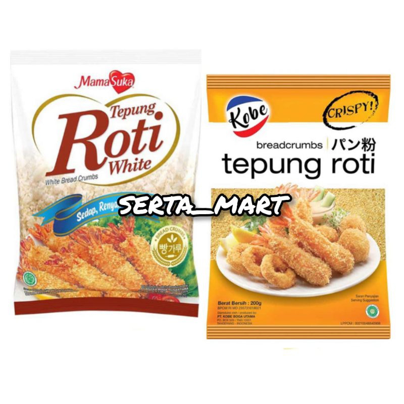 

Kobe Tepung Roti Crispy 200gr / Panir / Bread crumbs - Mamasuka Tepung Roti 100gr