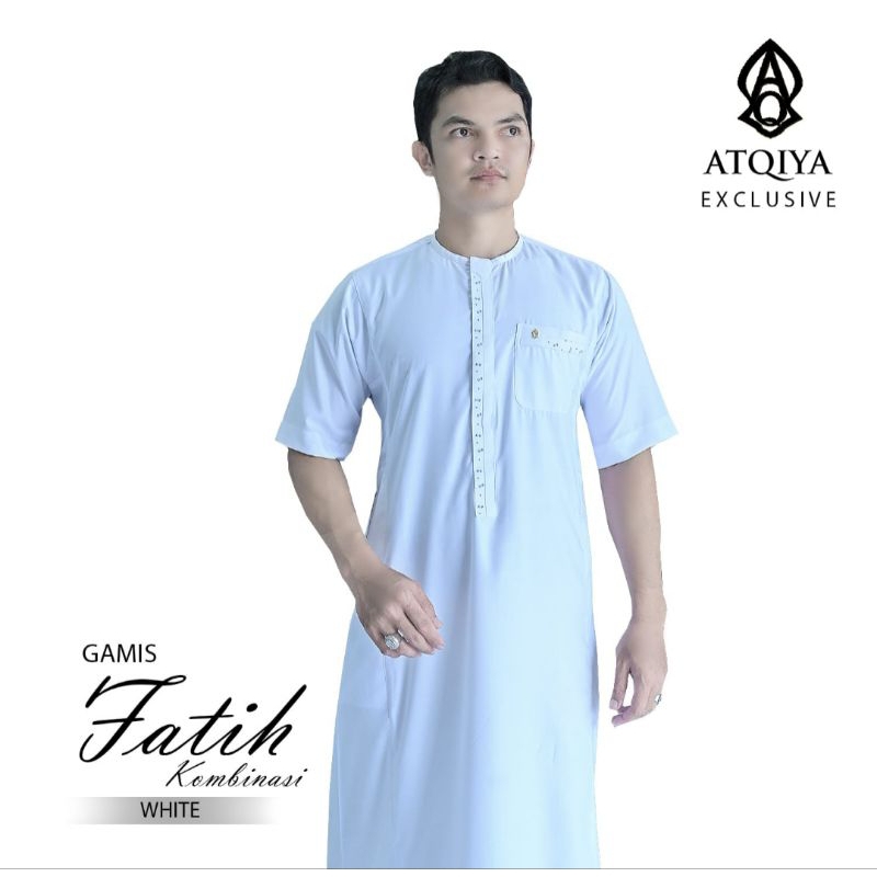 Gamis Fatih Lengan Pendek/ Gamis Atqiya/ Gamis Pria