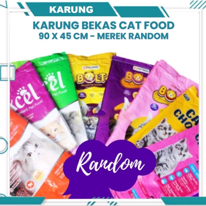 KARUNG BEKAS PAKAN KUCING KARUNG BEKAS ANTI AIR