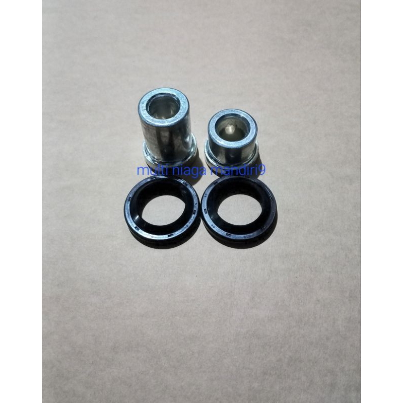 ( 1set 4pcs ) paket seal dan boshing roda depan honda vario 125 150 kzr pf215, paket seal + boshing 
