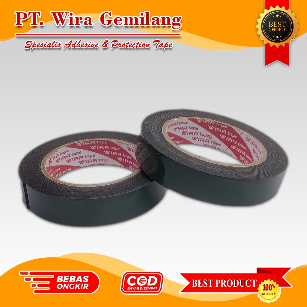 

Foam Tape Hijau 22mm x 5mtr