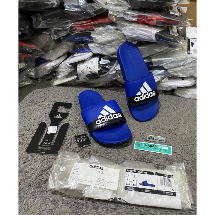 Sandal Adidas Adilette Comfort Blue Black GV9713 Original