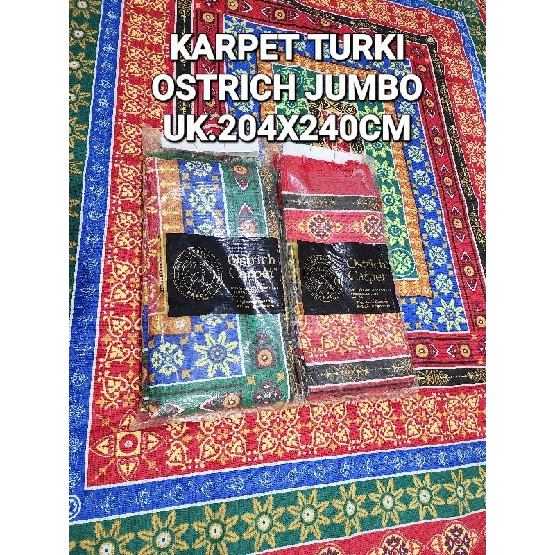 KARPET TURKI OSTRICH UKURAN JUMBO