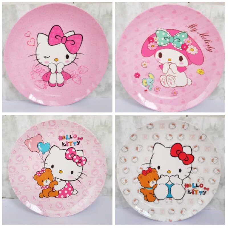 piring ceper import karakter melody hellokitty melamin lucu