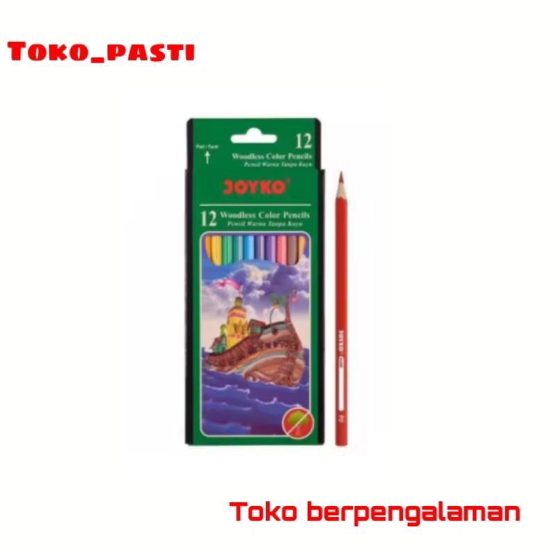 

PENSIL WARNA PANJANG JOYKO CP 100 jual per set