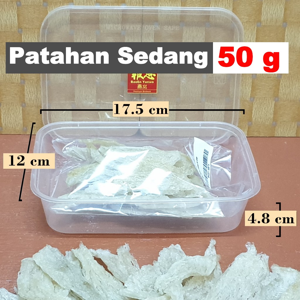 

Sarang Walet Bersih PATAHAN SEDANG 50 Gram - BaoEn Yanwo