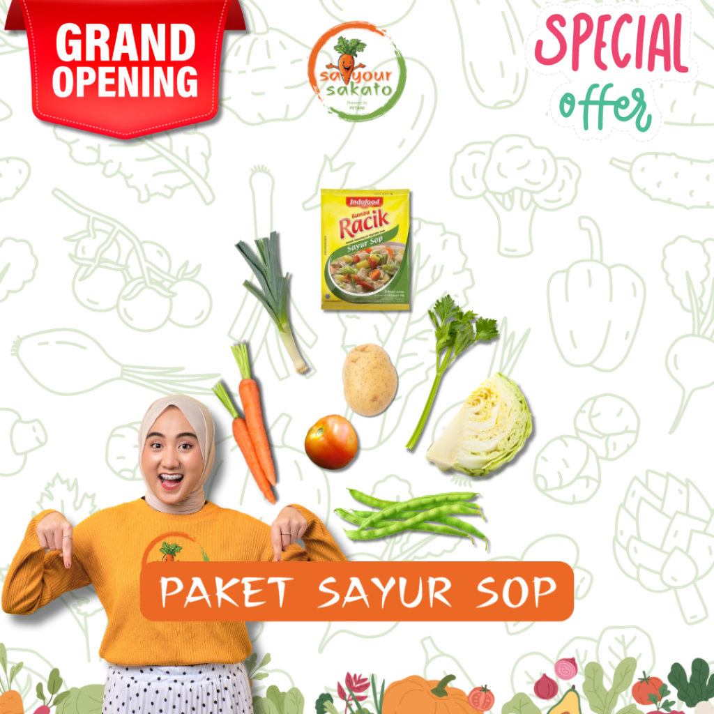 

Sayur Sop Paket Sayuran Saiyour Sakato
