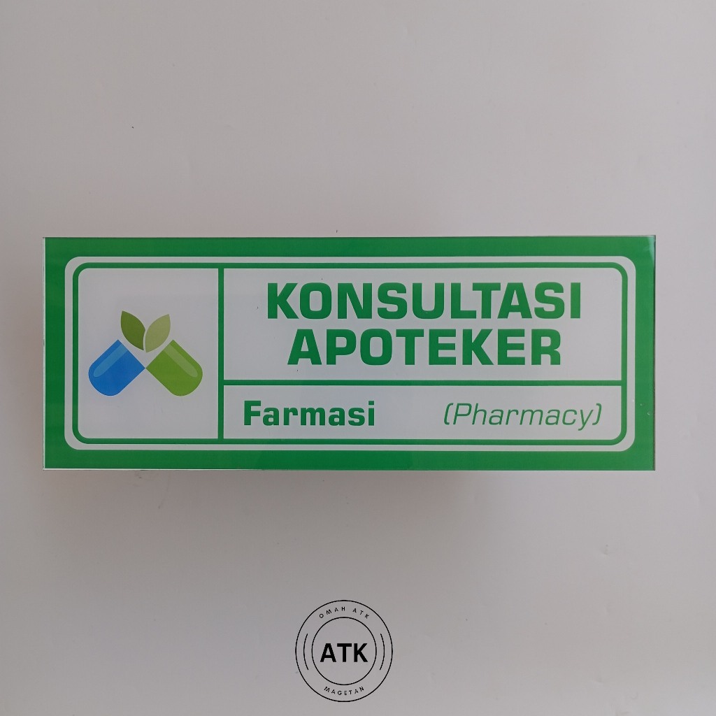 

Stiker Konsultasi Apoteker - Farmasi - Apotek - Pharmacy